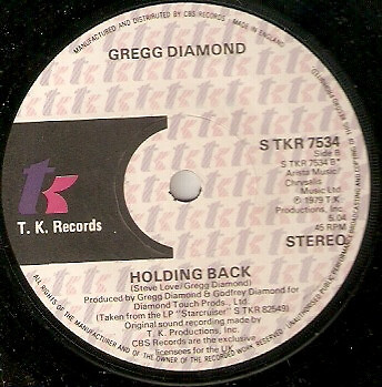 Gregg Diamond - Doing That (Fancy Dancer) UK - 7" - Foto 2 di 2