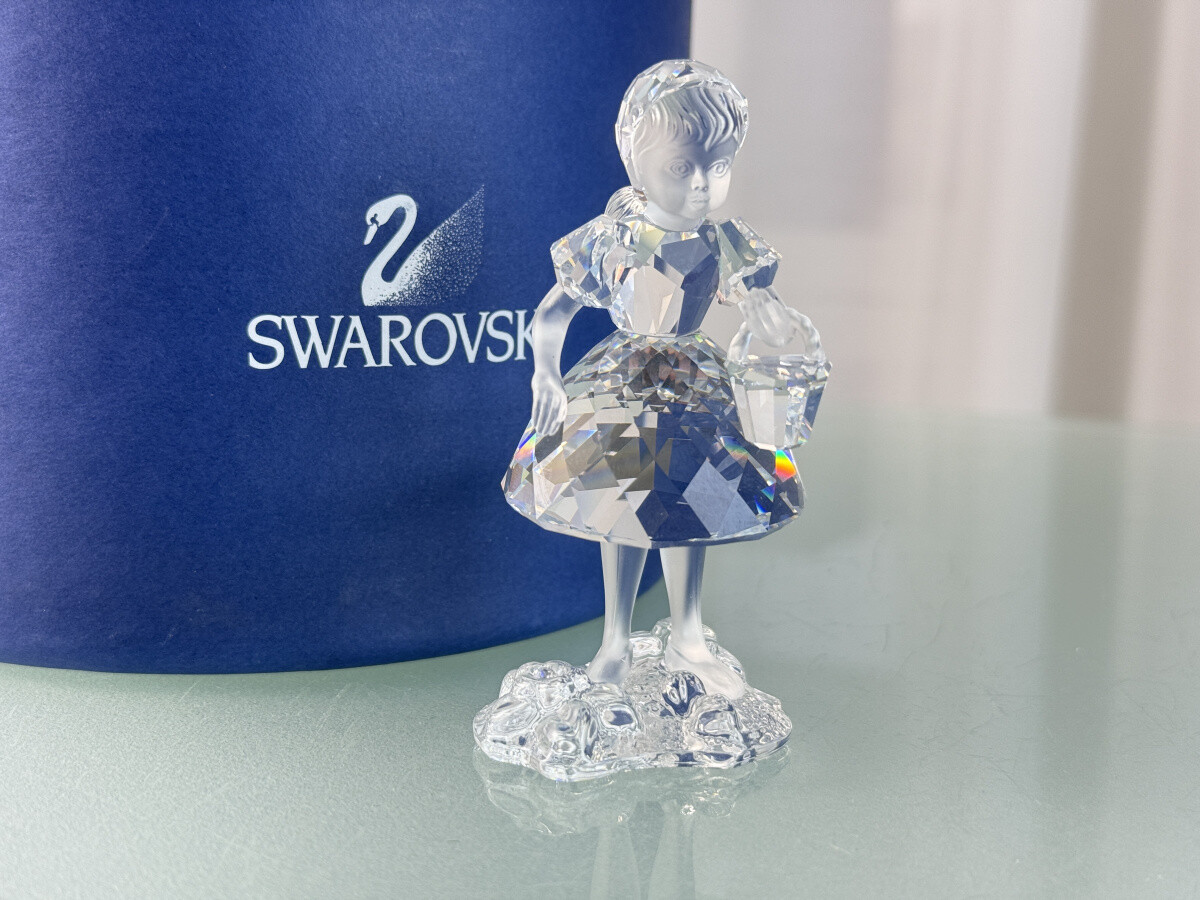 Swarovski Figurine Crystal 191695 Red Riding Hood With Basket 3 1