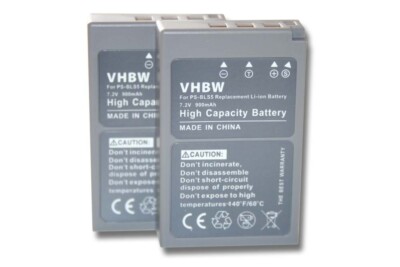 amsahr Grade A Celle della batteria (1800 mAh, 7.4 V) per Olympus