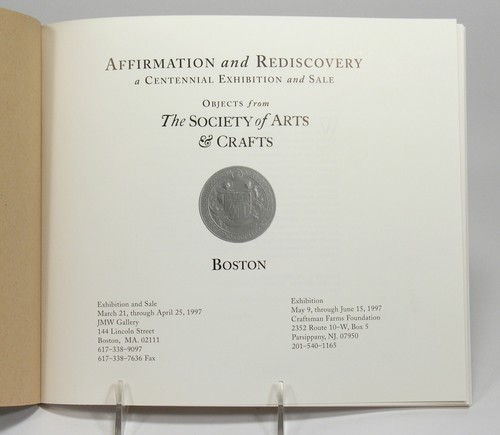 Arts & Crafts Exhibition Catalog '97 Boston Society Grueby Crook Dow Newcomb SEG - Imagen 2 de 9