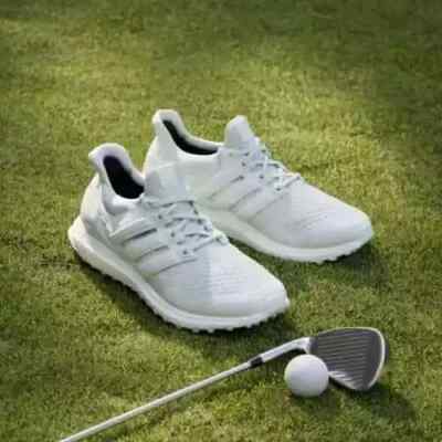 Adidas Ultraboost Spikeless Golf Shoes Mint Green White Turf