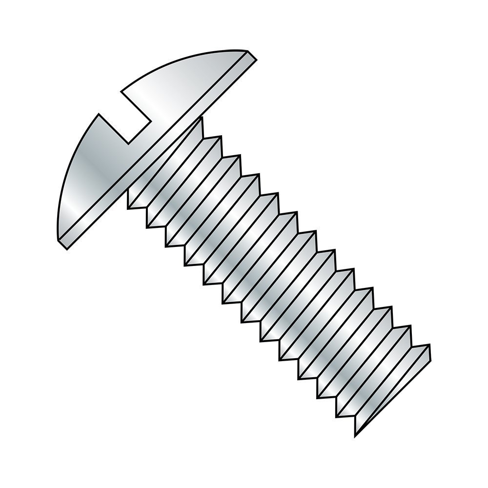 Steel Truss Head Machine Screw,Meets ASME B18.6.3, Slotted, #8-32, 1/4 10000 CT