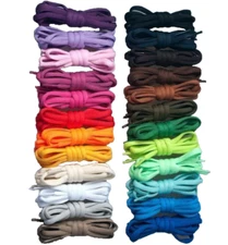 New OVAL Athletic Sports Sneaker Shoelaces MIX and MATCH 12 PAIRs 45-47" Average