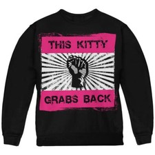 Feminist Activist This Kitty Grabs Back Youth Sweatshirt