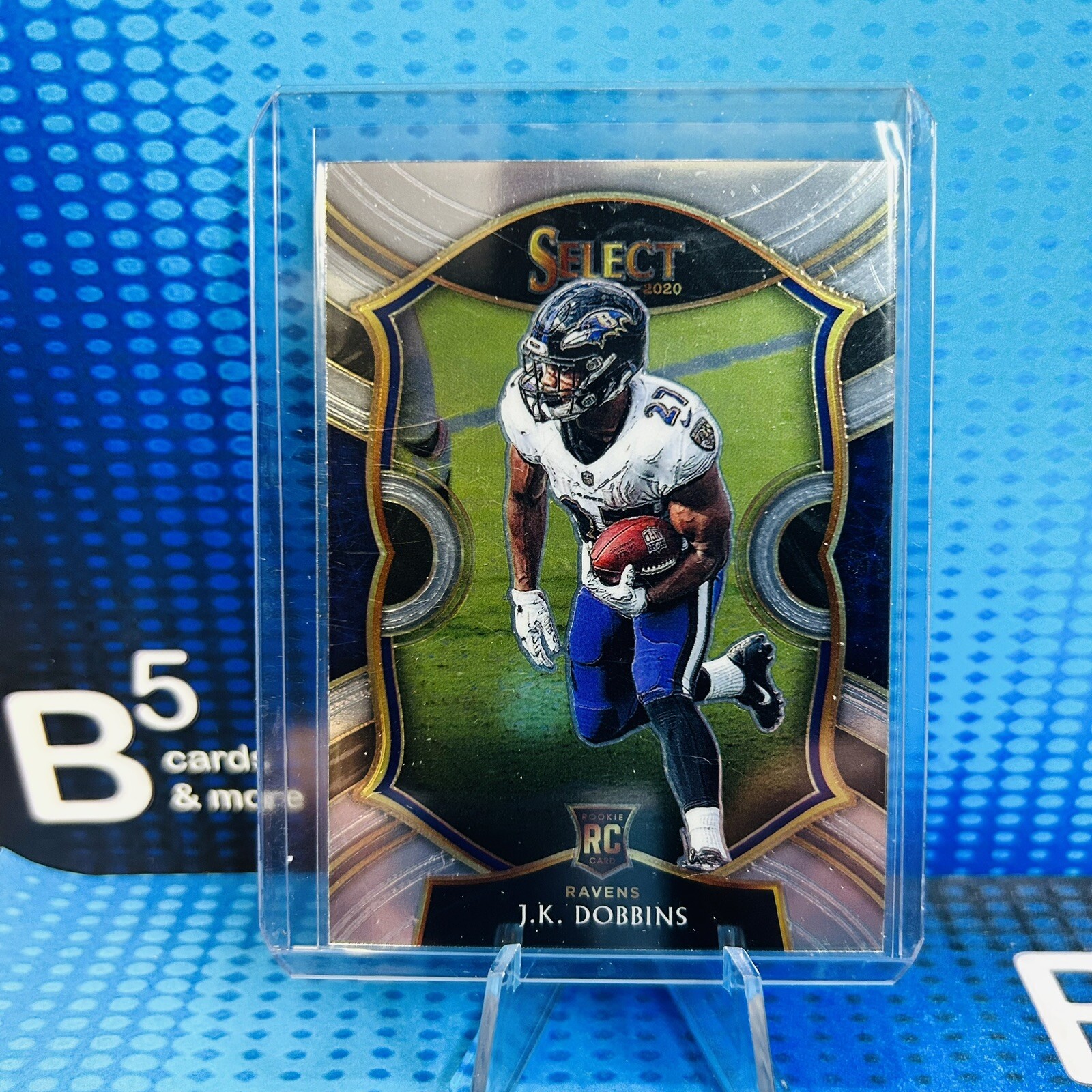 2020 Panini Select Football JK Dobbins Concourse Level Rookie Card #52 Ravens