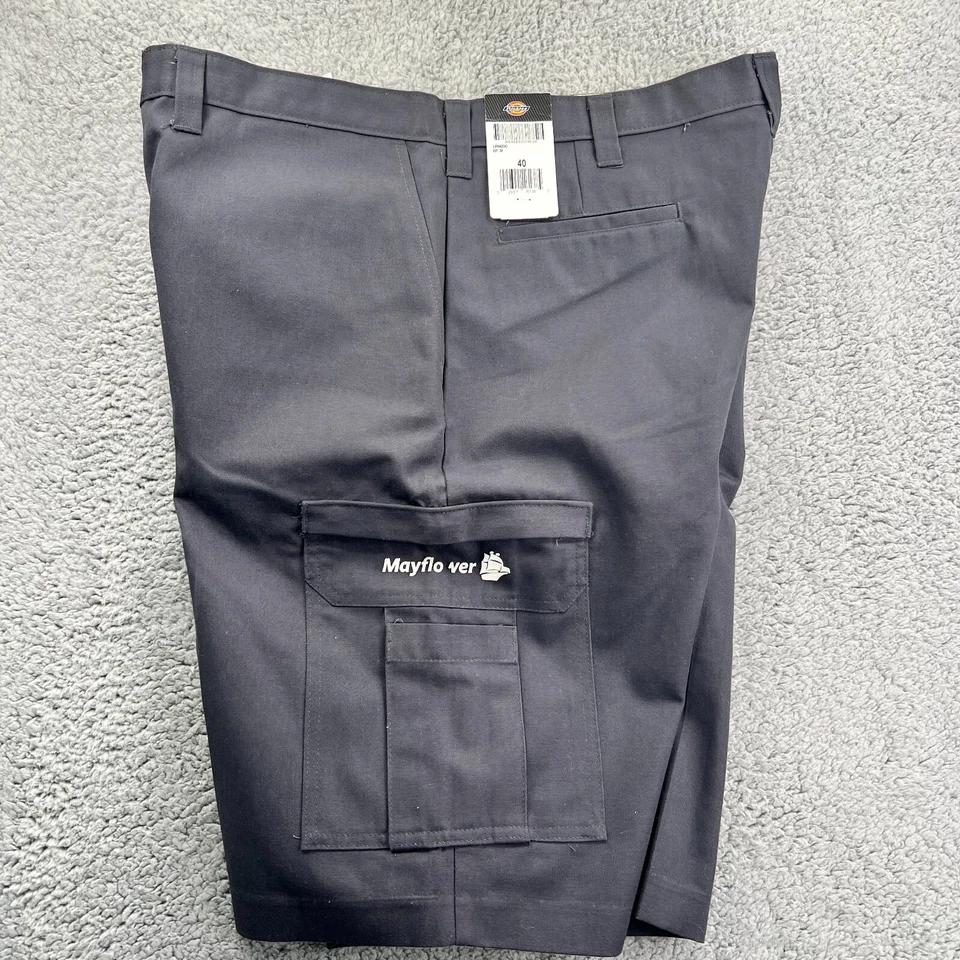 Nuevos Pantalones Cortos Dickies Gris Carga 40 Grises Grises LR542DC Ropa de Trabajo Frente Plano Para Hombres Foto 2 de 4