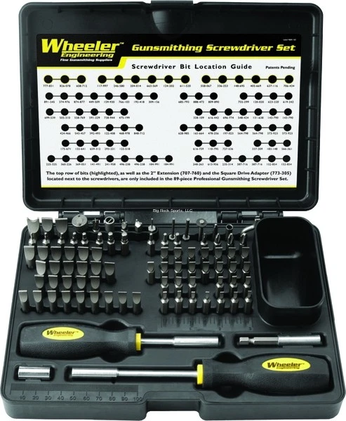 Wheeler 89 Piece Deluxe Gunsmithing Screwdriver Kit w Case 562194