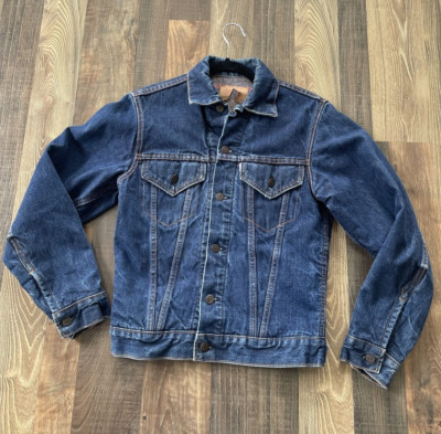 Levi's Big E Blanket Lined Type 3 Denim Trucker Jacket size 34