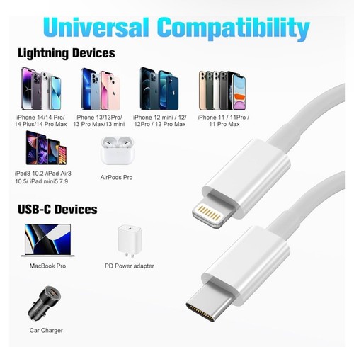 20W USB-C Fast Charger UK Plug for iPhone iPad | Free Cable Included PD Adapter - Picture 16 of 26