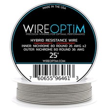 Hybrid Wire - Kanthal A1, Stainless Steel 316L, Nichrome 80, Nichrome 90