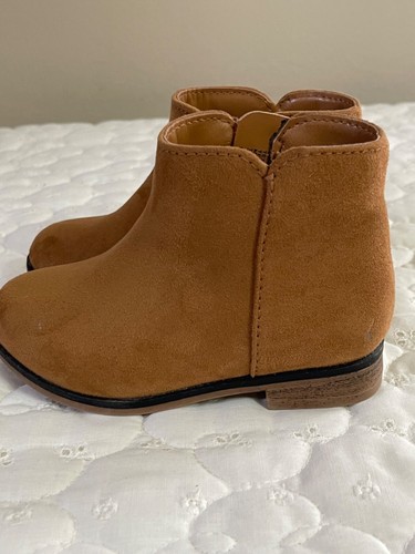 Toddler Girls' Penelope Slip-On Zipper Boots- Cognac - Cat & Jack - Size 7 - Picture 3 of 13