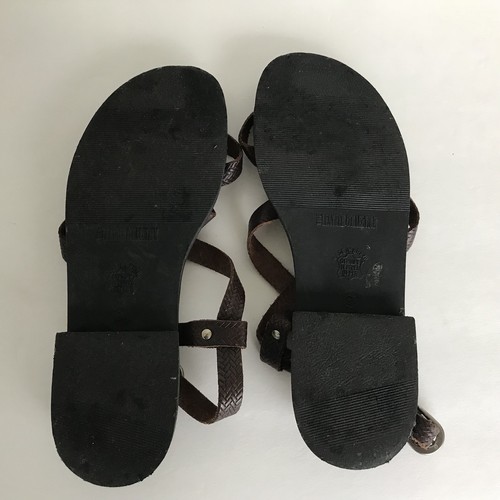 Vtg The Leather Collection Strappy Toe Loop Buckle Sandals Women’s Sz 9 1/2 M - Picture 9 of 11