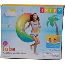Intex Rainbow Ombre Floats & Rafts One Tube For 9 Plus Ages - 48 in Kids