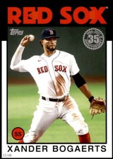 Xander Bogaerts 2021 Topps 5x7 1986 Baseball 35th Anniversary #86B-28 /49 Red So