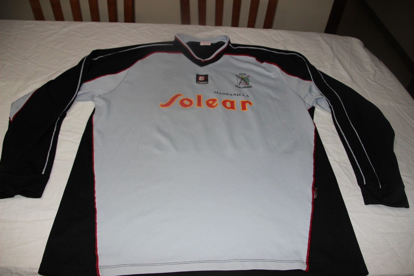 CAMISETA OFICIAL VINTAGE ATLETICO SANLUQUEÑO ELEMENT TALLA XL Nº 13 PUBLI SOLEAR