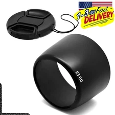 (ET-60 +Lens Cap)Lens Hood ET-60 ET60 58MM for Canon EF 75-300MM f/4-5.6 III US