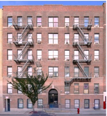 HO Scale Building Background Flat / 2D, ''Apartment Bldg 05-4''  Backdrop!