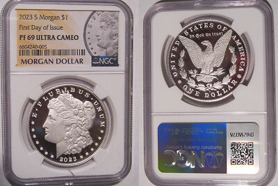 2023 S Morgan Silver Proof Dollar $1 NGC PF 69 Ultra Cameo FIRST