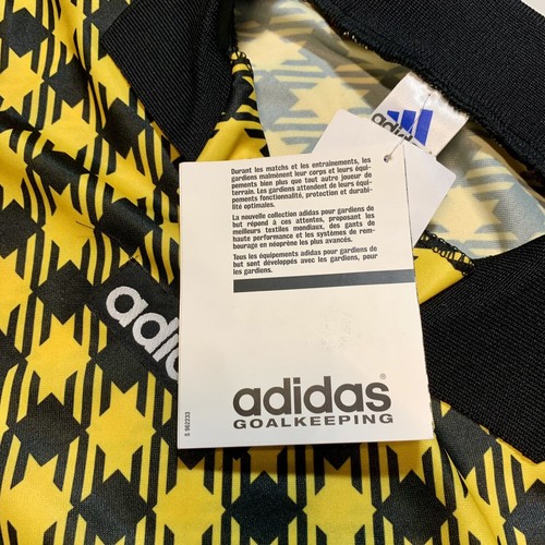 NWT Vintage Adidas Goalkeeper Template Jersey Shirt 1996/97 Yellow Size L - Picture 6 of 10