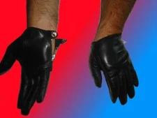 MEN'S  BLACK REAL SOFT GOATSKIN  LEATHER  DRIVING   GLOVES  SIZE8,8.5,9,9.5,10