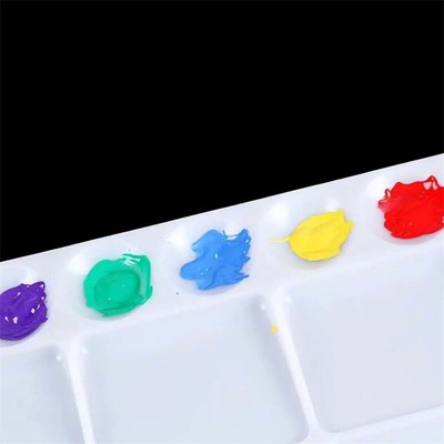 1Pc Oil Paint Water Coloring Palette For Kids Adults Art Acrylic Drawing Tra _r1