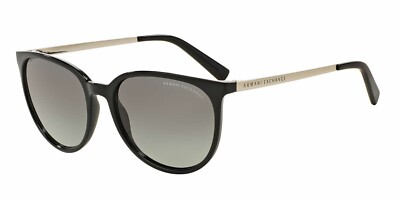 Armani Exchange AX4048SF 815811 Black Round Gray Gradient  display picture 3