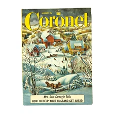 Coronet Magazine Vintage January 1954 Ads Camel - Anacin - Squibb Toothbrush