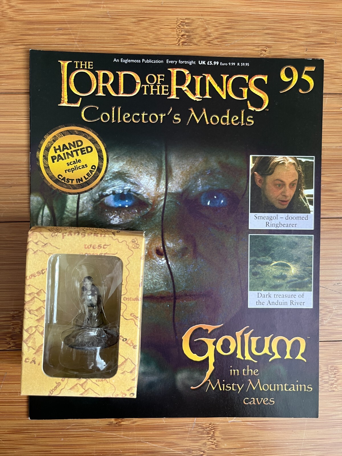 LORD OF THE RINGS COLLECTOR'S MODELS EAGLEMOSS ISSUE 95 GOLLUM FIGURE & MAGAZINE