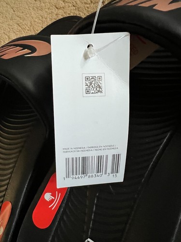 NIKE VICTORI ONE WOMENS SLIDES BLACK RED BRONZE SIZE 10 CN9677-001 - Picture 3 of 4