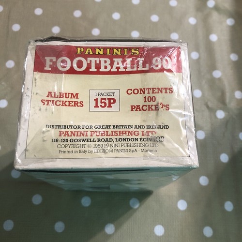 RARE VINTAGE 100 x SEALED PANINI STICKER PLUS EMPTY ALBUM FOOTY 1990 - Picture 3 of 18