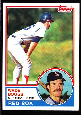 1983 TOPPS # 498 WADE BOGGS(ROOKIE)(MINT QUALITIES ),STUNNING!