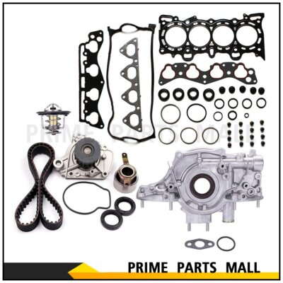 Timing Belt Kit Water Pump Thermostat For 96-00 Honda Civic 1.6L D16Y7 D16Y8