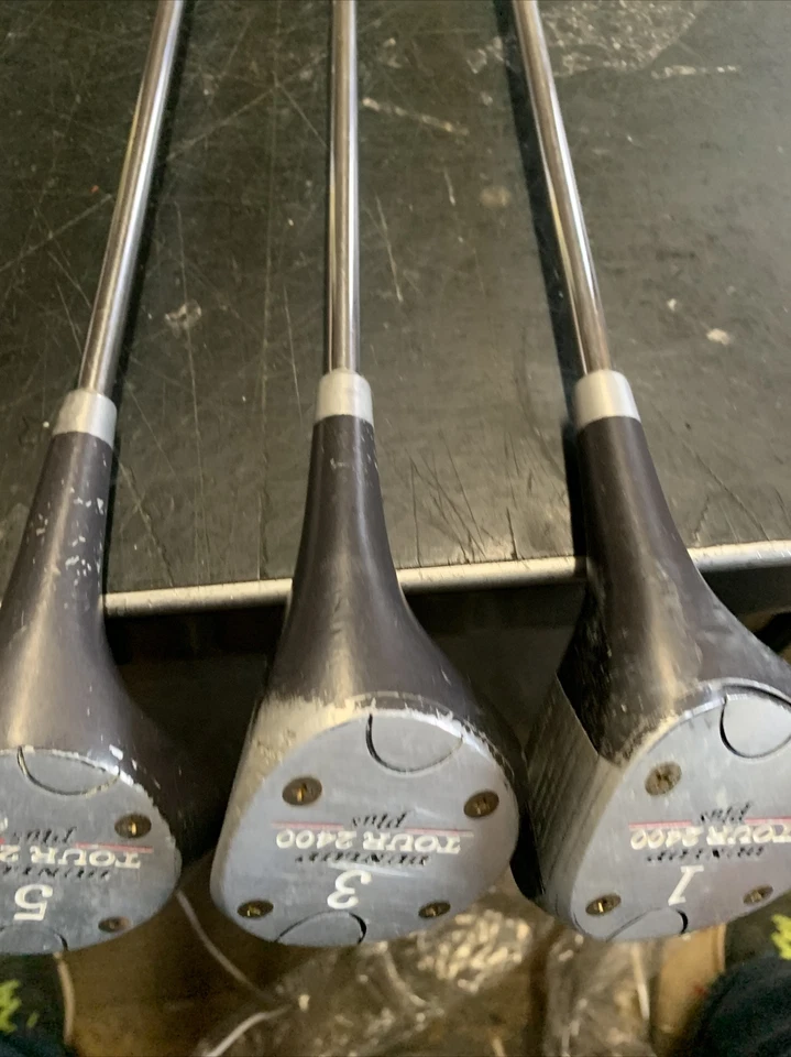 Juego de 3 piezas de madera Dunlop Tour 2400 Plus (1-3-5) para diestros regular flexible acero Foto 3 de 4