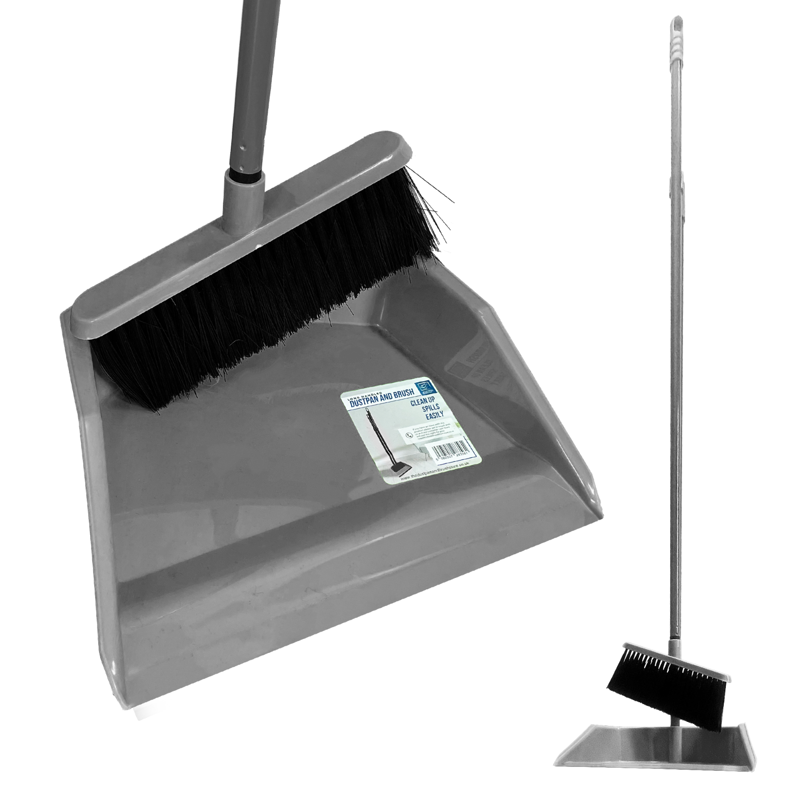Long Handled Dustpan and Brush Set Soft Indoor Broom Sweeping Floor Dust Pan eBay