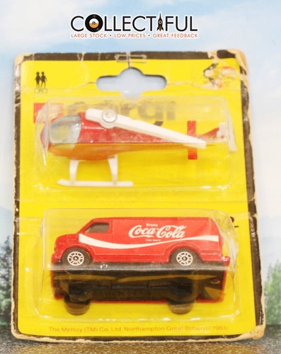 CORGI JUNIORS - COCA COLA VAN & HELICOPTER - DOUBLE PACK - DIECAST - MOC🔥