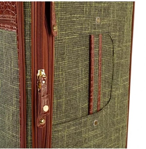 Samantha Brown Vintage 2-Piece 22" Tweed Spinner Luggage Set - Burgundy -NWT - Picture 8 of 10