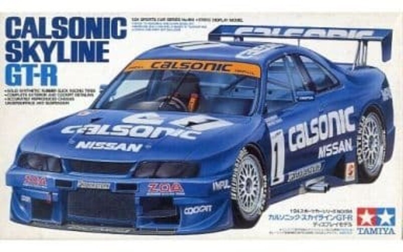 Tamiya 1/24 Sports Car Series No.184 Calsonic Skyline GT-R R33
