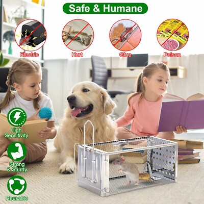 NEW Humane Rat Trap Chipmunk Rodent Trap Mouse Trap Squirrel Small Animal Trap