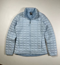 The North Face Ladies Thermoball Eco Jacket in Silver Blue 238 Size M Packable