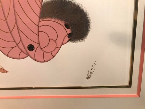 Erte "Modern Harem II" Silkscreen Edition, autographed and framed - Picture 11 of 14