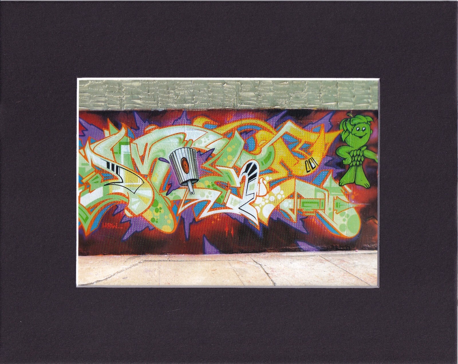 8X10" Matted Print Art Picture Street Art Graffiti Dmote, Bronx NY
