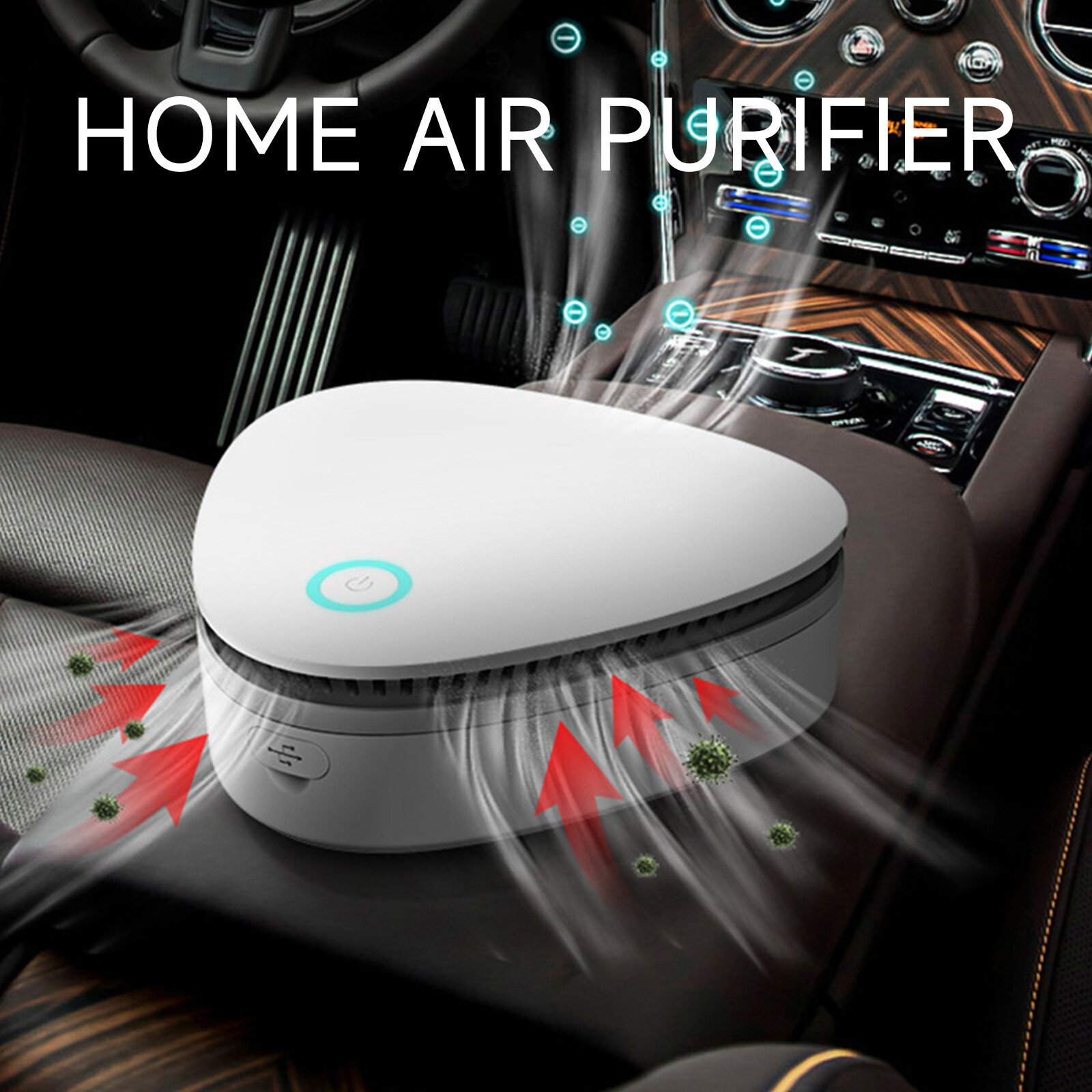 New Portable Ozone Generator Home Air Purifier Ozon Car Mini Disinfect