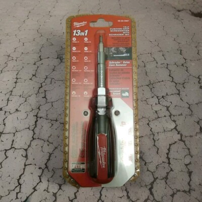 #ad #ad Milwaukee 48 22 2881 13in1 Cushion Grip Screwdriver with Schrader Bit $10.13