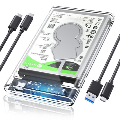 Festplattengehäuse 2 5 zoll USB C ORICO 6Gbps Extern Gehäuse für 7-9,5mm SSD HDD