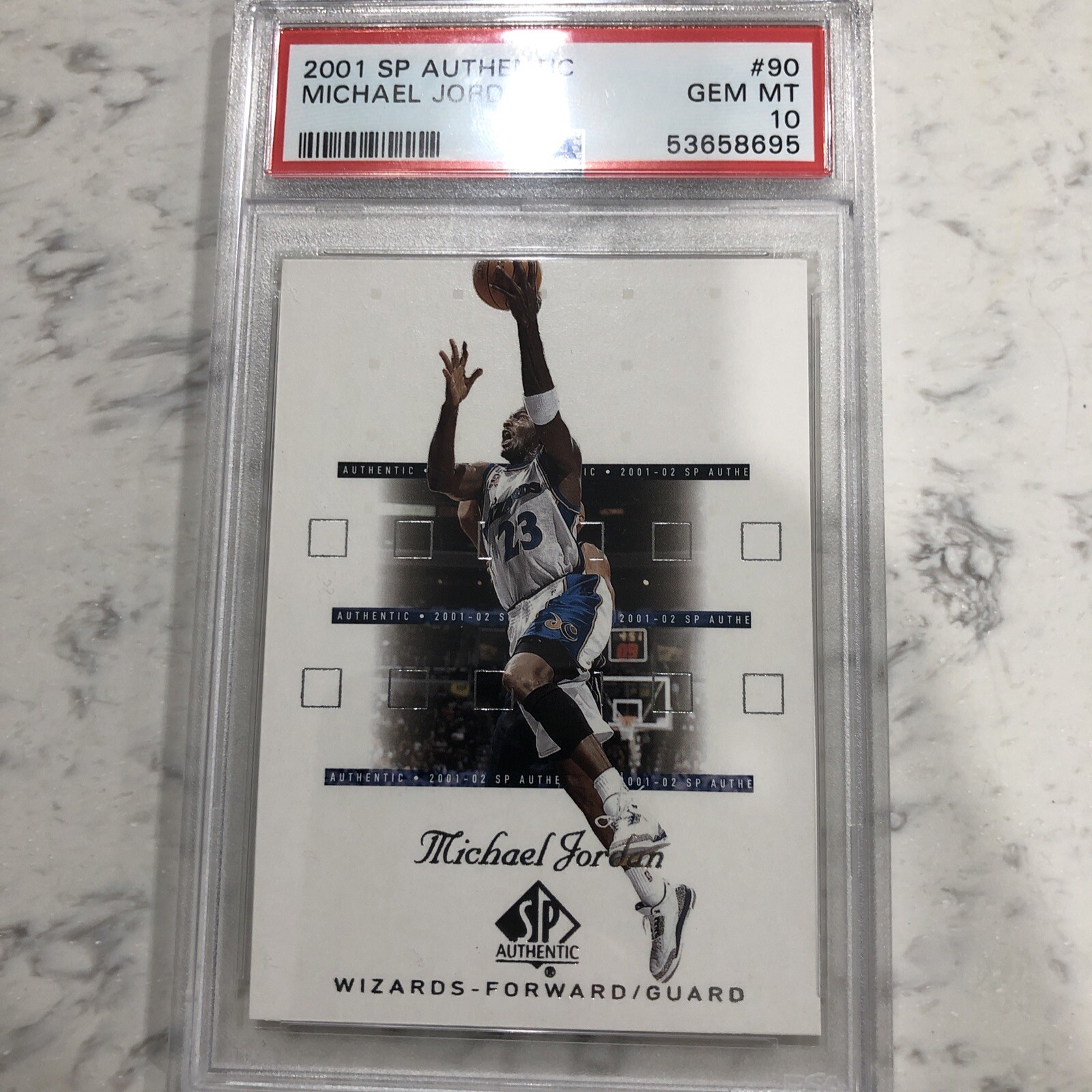2001 SP Authentic Sample SPA-1 Michael Jordan PSA 10