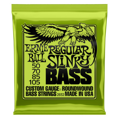 **ERNIE BALL REGULAR SLINKY 50-105 ELECTRIC BASS STRINGS 2832**