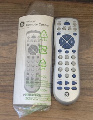 GE RC24914-E 4 TV Device Universal Remote Control With Instructions OEM Free