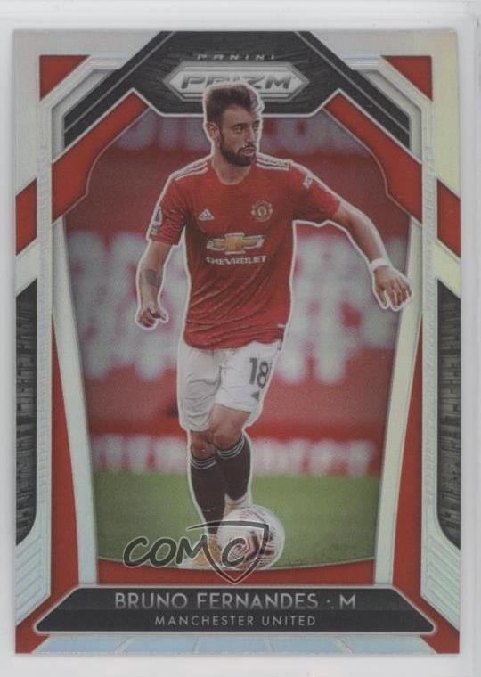 2020-21 Panini Prizm Premier League Silver Prizm Bruno Fernandes #12