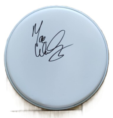 Hand Signed Drumhead By E Street Band Drummer Max Weinberg Exact Proof & COA