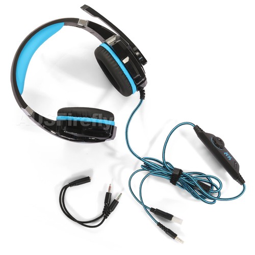EACH G9000 Pro Game Gaming Headset USB 3.5mm LED Stereo PC Headphone Microphone - Picture 10 of 11